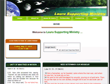 Tablet Screenshot of laurusupportingministry.org